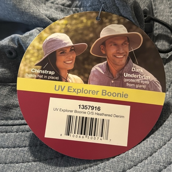 Solar Escape Blue Unisex UV Explorer Boonie Hat - Picture 6 of 7